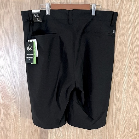 NWT Black Swim & Land Shorts with Zippered Pockets - Picture 1 of 3